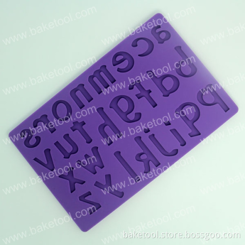 Alphabet Letter Shape Silicone Fondant Mold for Cake Decorating